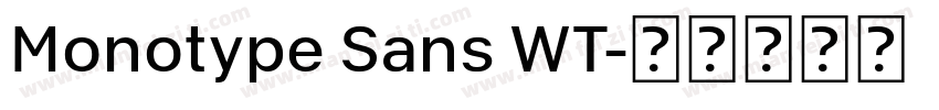 Monotype Sans WT字体转换